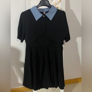 Black Dress set with Top and Strap Dress